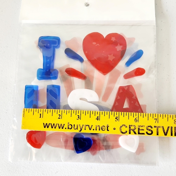 3PCS Patriotic Window Gel Clings - Picture 5 of 6